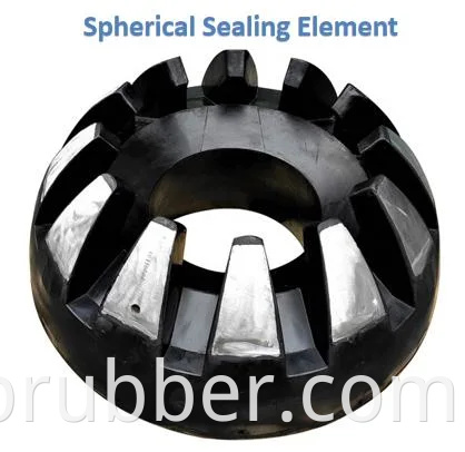 API 16A BOP Emballage Part Rubber Diverter Élément d'étanchéité sphérique pour Shenkai & Rongsheng Bop